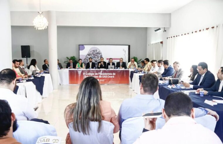 Presidente da OAB Ibiapaba participa do VI Colégio de Presidentes de Subsecções da OAB Ceará