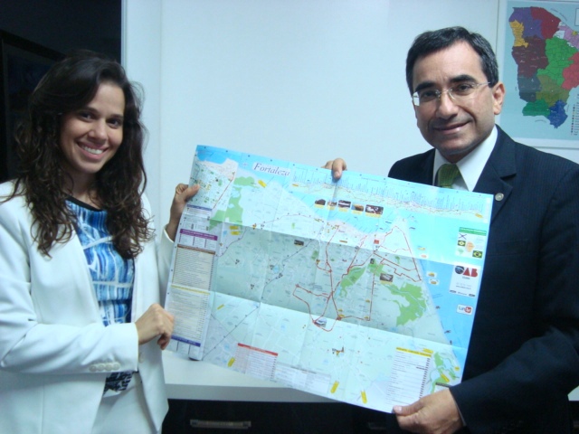 Projeto Golear distribuirá mapas de Fortaleza em campanha