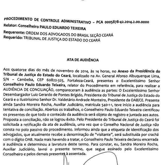 OAB Ceará requer identificação correta para a advocacia nas entradas da Justiça Comum