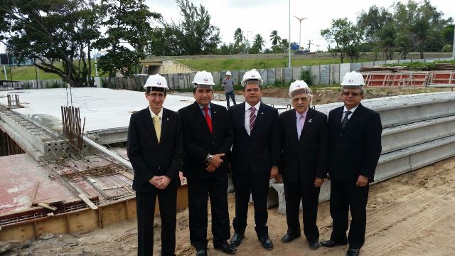 Presidente do IAC visita construção da nova sede da OAB-CE