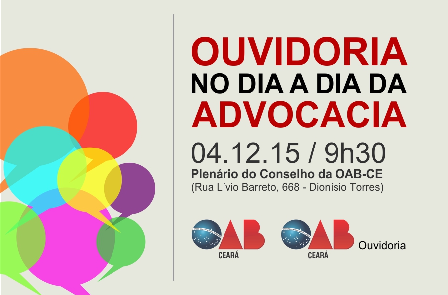 VI edição do evento “Ouvidoria no dia a dia da advocacia” homenageará personalidades