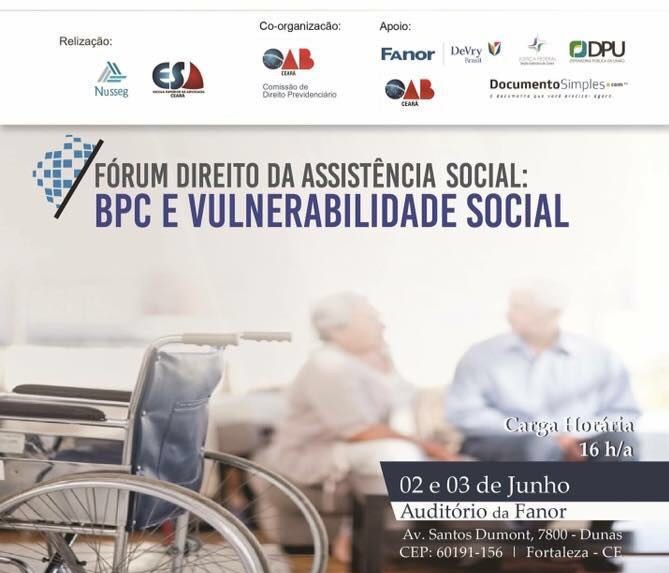 Comissão da OAB-CE participa de Fórum sobre assistência social